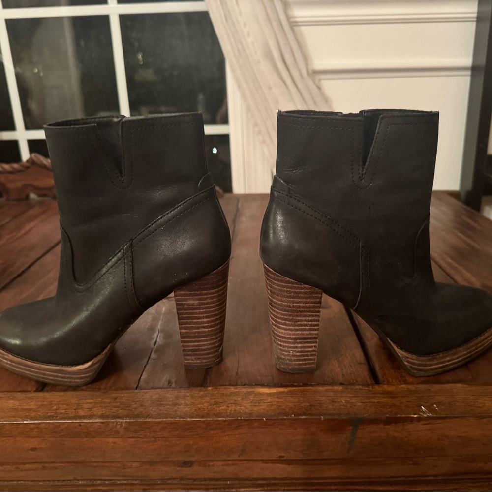 Lucky leather booties